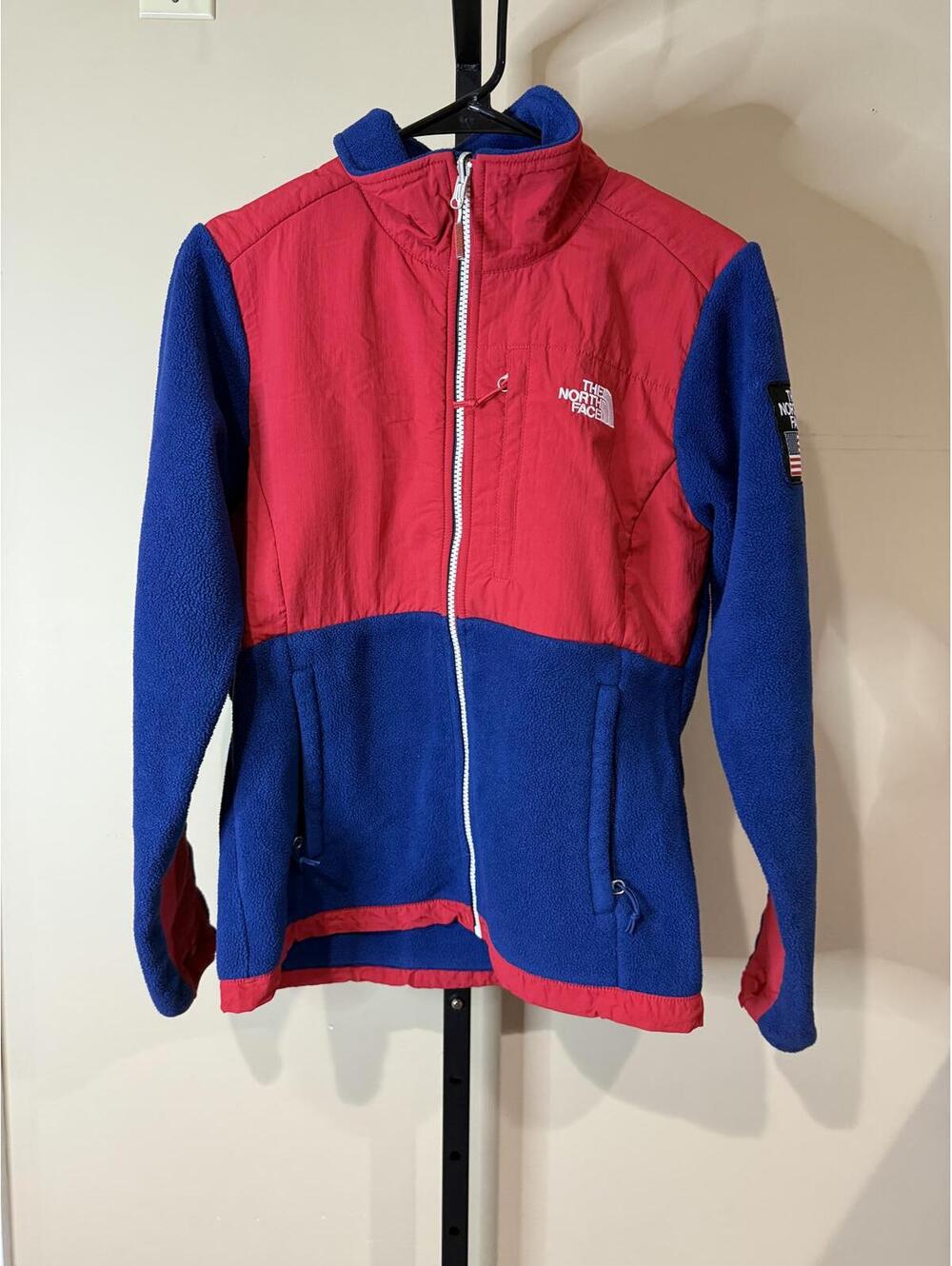 The North Face Women's Fleece Jacket Blue and Red RU 14 Denali